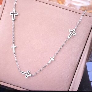 Dainty Stainless Steel Cross Necklace